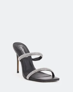 Women L'INTERVALLE Tinsley, Black Leather/Cuir Noir