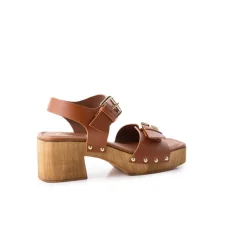 Women L'INTERVALLE Tiril Cognac Leather