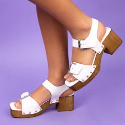 Women L'INTERVALLE Tiril White Leather