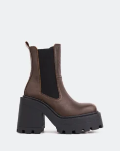 Women L'INTERVALLE Tomy Brown Leather