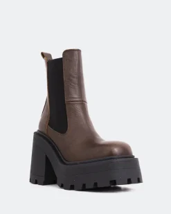 Women L'INTERVALLE Tomy Brown Leather