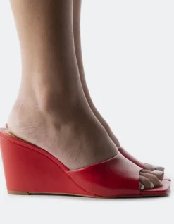 Women L'INTERVALLE Toscana Red Leather