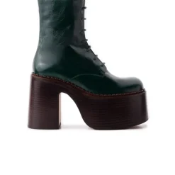 Women L'INTERVALLE Tripp Green Leather
