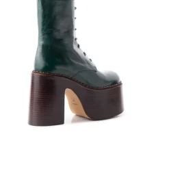 Women L'INTERVALLE Tripp Green Leather