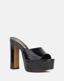 Women L'INTERVALLE Tropicana, Black Naplack/Npalack Noir