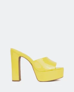 Women L'INTERVALLE Tropicana, Yellow Naplack/Naplack Jaune
