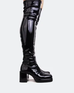 Women L'INTERVALLE True Black Patent