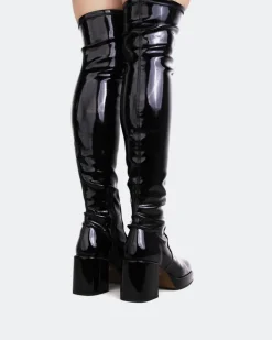 Women L'INTERVALLE True Black Patent