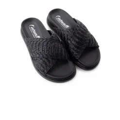 Women L'INTERVALLE Tuva Black Raffia