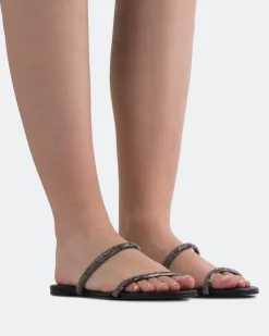 Women L'INTERVALLE Twiggy Black Leather