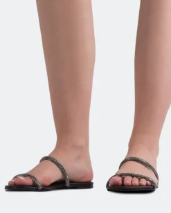 Women L'INTERVALLE Twiggy Black Leather