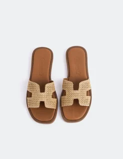 Women L'INTERVALLE Valmy Camel Raffia
