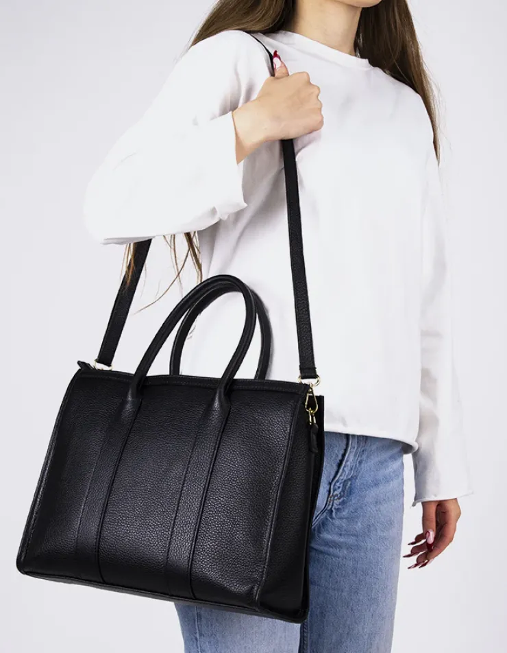 L'INTERVALLE Veena Black Leather