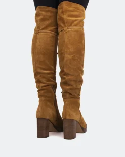 Women L'INTERVALLE Veneto Cognac Suede