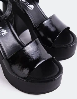 Women L'INTERVALLE Veria Black Naplack
