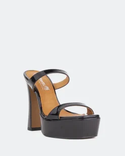 Women L'INTERVALLE Vibes Black Patent/Verni Noir