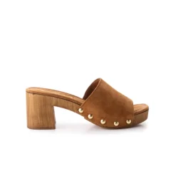 Women L'INTERVALLE Vild Cognac Suede