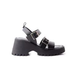 Women L'INTERVALLE Viterbo Black Leather