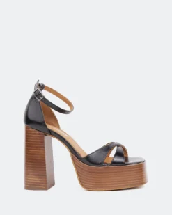Women L'INTERVALLE Vixen Black Leather