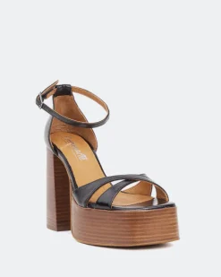 Women L'INTERVALLE Vixen Black Leather