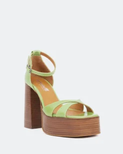 Women L'INTERVALLE Vixen Green Leather