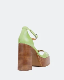 Women L'INTERVALLE Vixen Green Leather