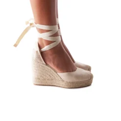 Women L'INTERVALLE Volta Beige Canvas