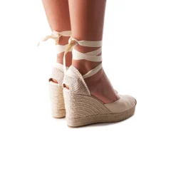 Women L'INTERVALLE Volta Beige Canvas