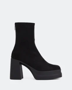 Women L'INTERVALLE Voltera Black Suede Stretch