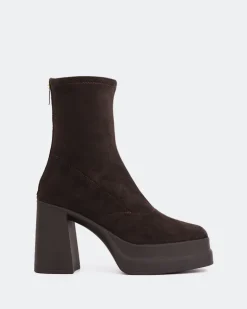 Women L'INTERVALLE Voltera Brown Suede Stretch