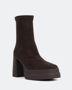 Women L'INTERVALLE Voltera Brown Suede Stretch