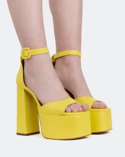 Women L'INTERVALLE Walton Yellow Leather/Cuir Jaune