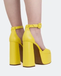 Women L'INTERVALLE Walton Yellow Leather/Cuir Jaune