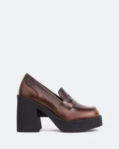 Women L'INTERVALLE Weezer Chestnut Leather