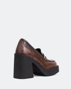 Women L'INTERVALLE Weezer Chestnut Leather