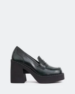 Women L'INTERVALLE Weezer Green Leather