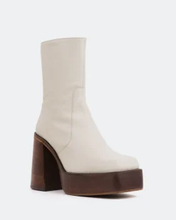 Women L'INTERVALLE Wicked Off White Leather