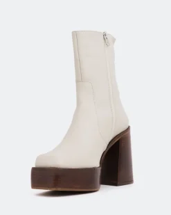 Women L'INTERVALLE Wicked Off White Leather