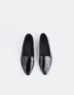 Women L'INTERVALLE Winkle Black Patent