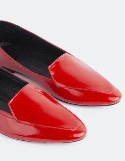 Women L'INTERVALLE Winkle Red Patent