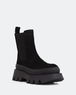 Women L'INTERVALLE Wolfe Black Suede