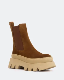Women L'INTERVALLE Wolfe Camel Suede