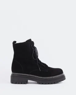 Women L'INTERVALLE Woodbridge Black Suede