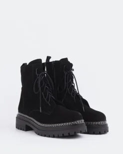 Women L'INTERVALLE Woodbridge Black Suede