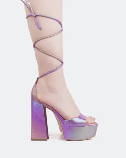 Women L'INTERVALLE Xenon, Rainbow Leather/Cuir Arc en ciel