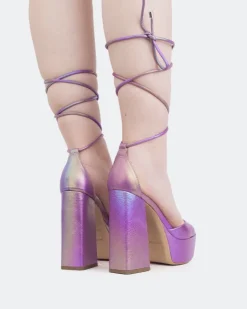 Women L'INTERVALLE Xenon, Rainbow Leather/Cuir Arc en ciel