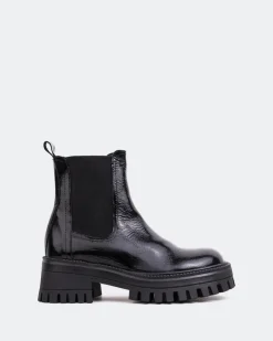 Women L'INTERVALLE Xia Black Shiny Leather