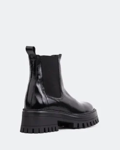 Women L'INTERVALLE Xia Black Shiny Leather