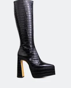 Women L'INTERVALLE Yaroslav Black Croco