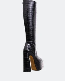 Women L'INTERVALLE Yaroslav Black Croco